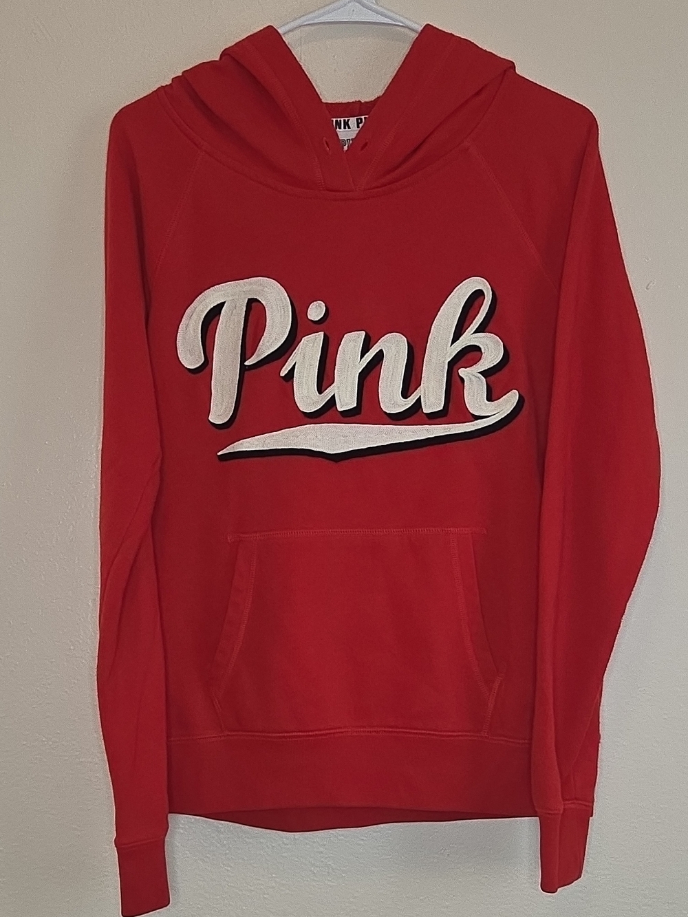 Victoria's Secret PINK Red Pullover Hoodie Sweatshirt